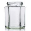 Ml Hexagonal Jar With Twist Lid Glassbottles Co Uk