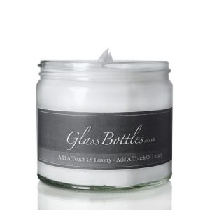 250ml Clear Glass Ointment Jar w Label