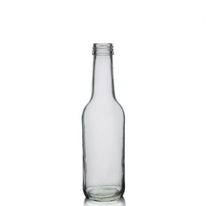 1 Litre Clear Glass Mountain Bottle