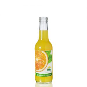 250ml Clear Mountain Bottle w Label