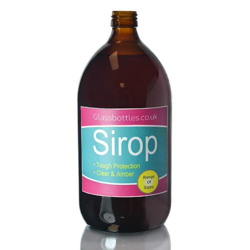 Download 1 Litre Amber Sirop Bottle With Screw Cap Glassbottles Co Uk