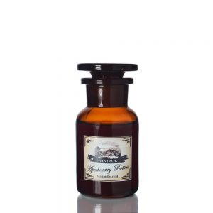 100ml Amber Apothecary Jar w Label