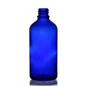 100ml blue glass dropper bottle
