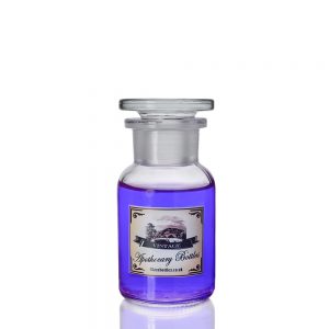 100ml Clear Apothecary Jar w Label