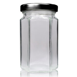 190ml Hexagonal Jar With Twist Lid