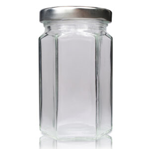 190ml Hexagonal Jar With Twist Lid