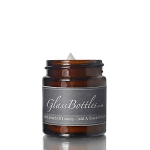 30ml Amber Glass Ointment Jar w Label