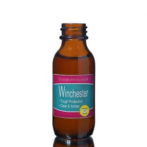 30ml Amber Winchester Bottle w Label