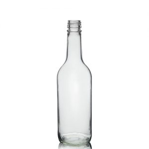 1 Litre Clear Glass Mountain Bottle