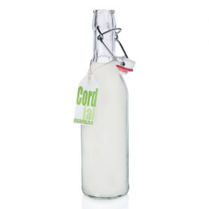 500ml Glass Swing Top Bottle w Label