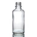 50ml clear glass dropper bottle