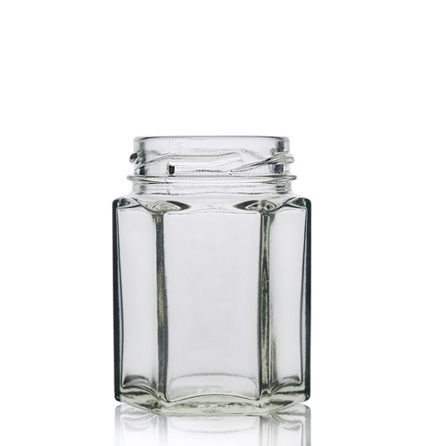 55ml Hexagonal Glass Jar