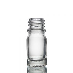 5ml clear glass dropper bottle