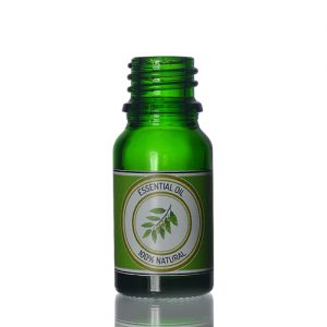 10ml Green Glass Dropper Bottle with lable