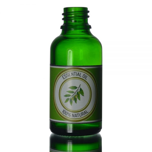30ml Green Glass Dropper Bottle with lablel