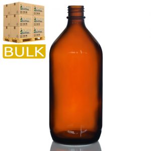 1000ml Amber Glass Winchester Bottle (Bulk)