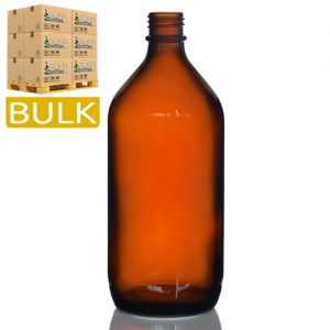 1 Litre Amber Glass Winchester Bottles