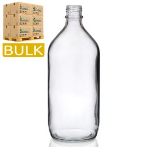 1000ml Clear Glass Winchester Bottle (Bulk)