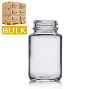 100ml Clear Glass Pharmapac Jars