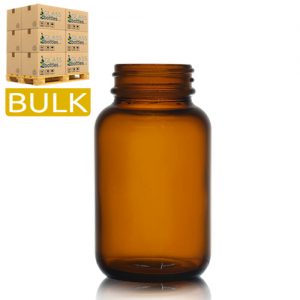 120ml Amber Glass Pharmapac Jar (Bulk)