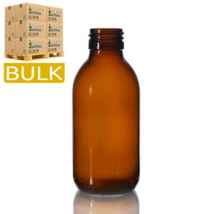 150ml Amber Glass Sirop Bottle (Bulk)