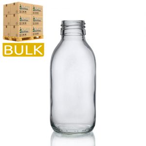 150ml Clear Glass Sirop Bottle (Bulk)