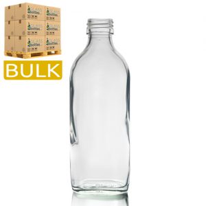 200ml Glass Flask Bottle G200MLCLRSLOP 