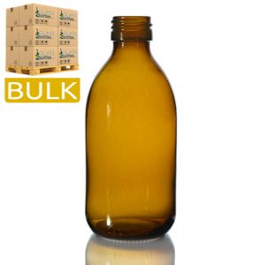 250ml Amber Glass Sirop Bottle (Bulk)