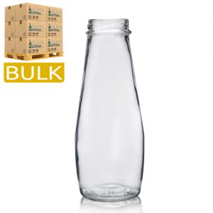 250ml Clear Glass Farmers Juice Bottle (Bulk)