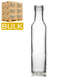 250ml Clear Glass Marasca Bottle (Bulk)