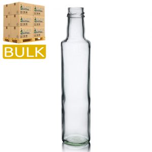 250ml Tall Slim Glass Dressing Bottle (Bulk)