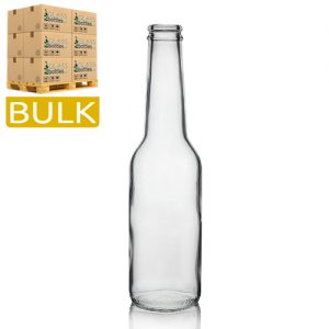 275ml Clear Glass 'Ice' Beer Bottle (Bulk)