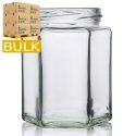 280ml Hexagonal Glass Jars