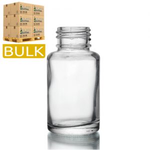 30ml Clear Glass Atlas Bottle (Bulk)