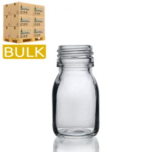 30ml Clear Glass Sirop Bottle (Bulk)
