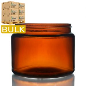 500ml Amber Glass Ointment Jar (Bulk)