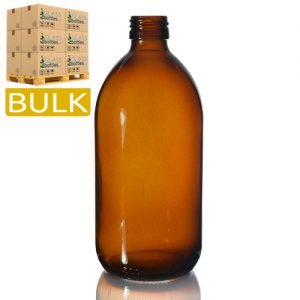 500ml Amber Sirop Bottle with Screw Cap 