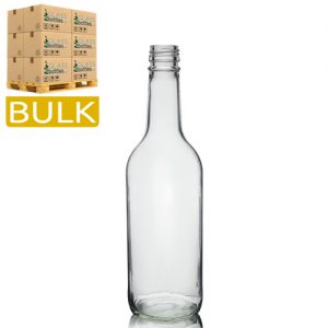 500ml Clear Glass Mountain Bottle (Bulk)