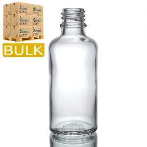 50ml Clear Glass Dropper Bottle (Bulk)