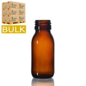 60ml Amber Glass Sirop Bottle (Bulk)