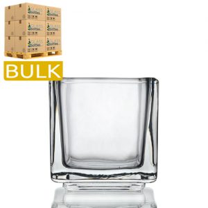 8cl Glass Cube Vase (Bulk)