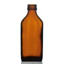 200ml Amber Glass Rectangular Bottle