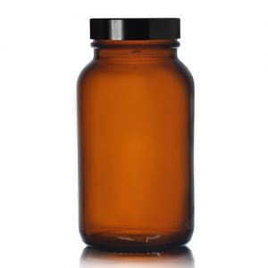 250ml Amber Pharmapac Jar with Screw Cap