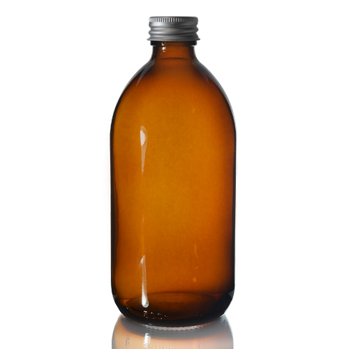 500ml Amber Glass Sirop Bottle & Aluminium Cap