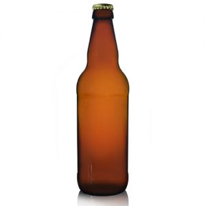 500ml Tall Amber Beer Bottle with Cap