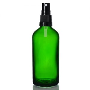 100ml Green Dropper Bottle with Atomiser Spray Cap