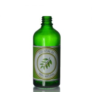 100ml Green Dropper Bottle Lotion Label