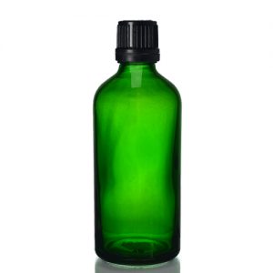 100ml Green Dropper Bottle with Dropper Cap