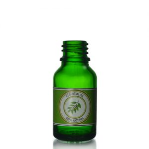 15ml Green Dropper Bottle Lotion Label