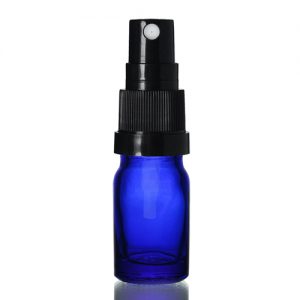 5ml Blue Dropper Bottle with Atomiser Spray Cap